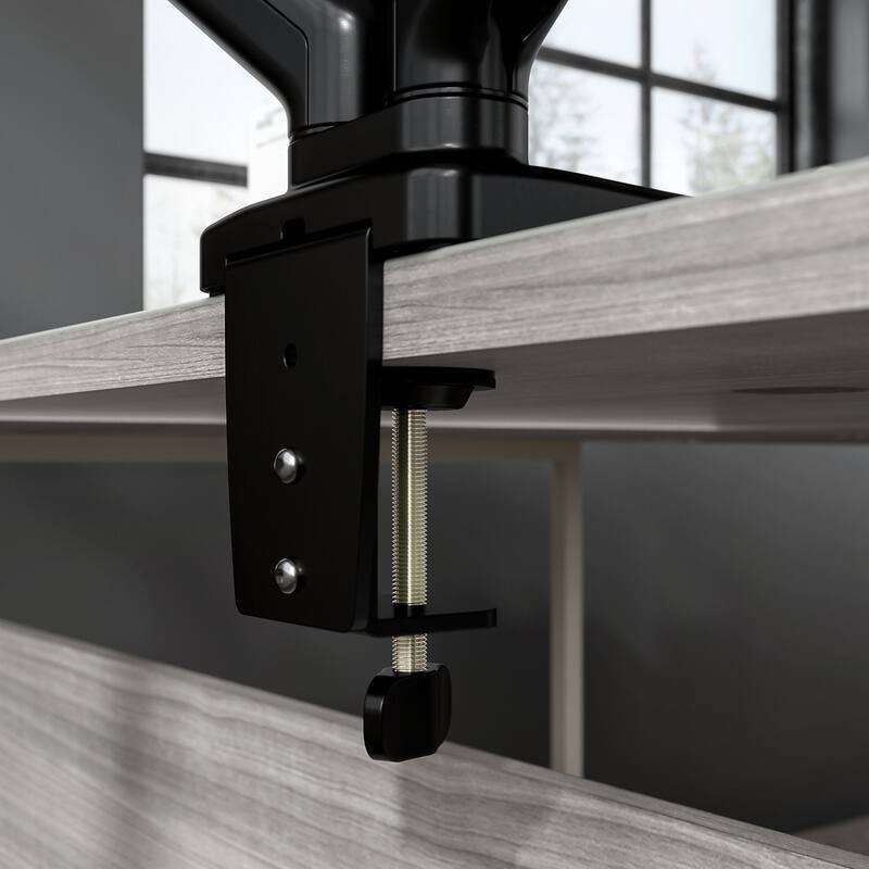 Adjustable Dual Monitor Arm with USB Port by Bush Business Furniture
