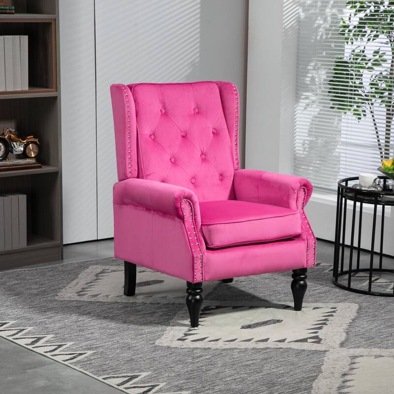 Mid Century Nailhead Decorative Armchair