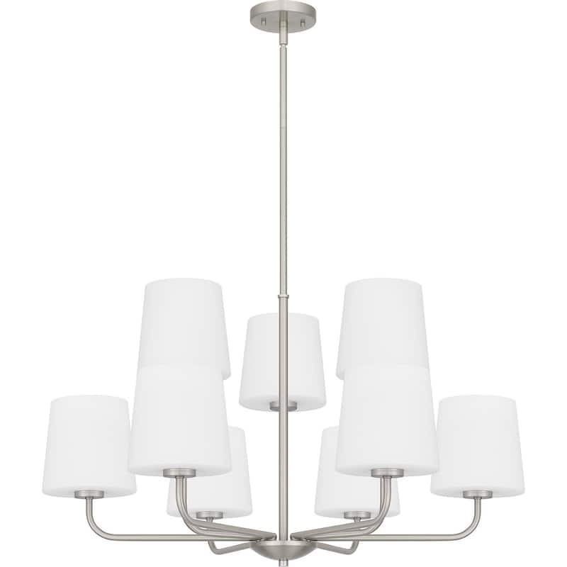 Gallagher Nine Light Chandelier - Brushed Nickel
