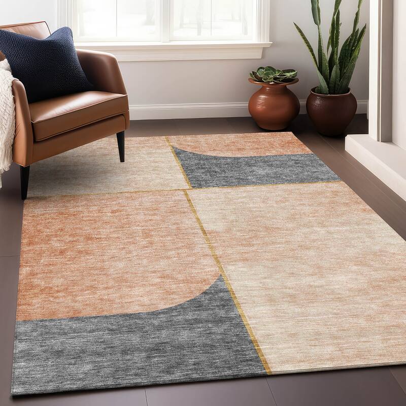 Premium Washable Super Soft Contemporary Deco Mayfield Rug
