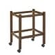 preview thumbnail 27 of 27, Dolores Wood Finish Folding Bar Cart with Two Detachable Trays by iNSPIRE Q Modern