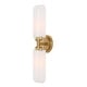 preview thumbnail 1 of 9, Uttermost Wellsville 2 Lt Brass Sconce - 22"W x 4.375"D x 5"H