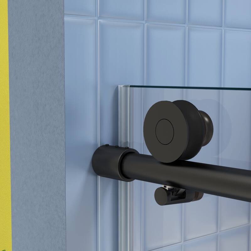 60"W x 74"H Frameless Single Sliding Shower Door with 5/16" Tempered Glass - 60'' x 74''