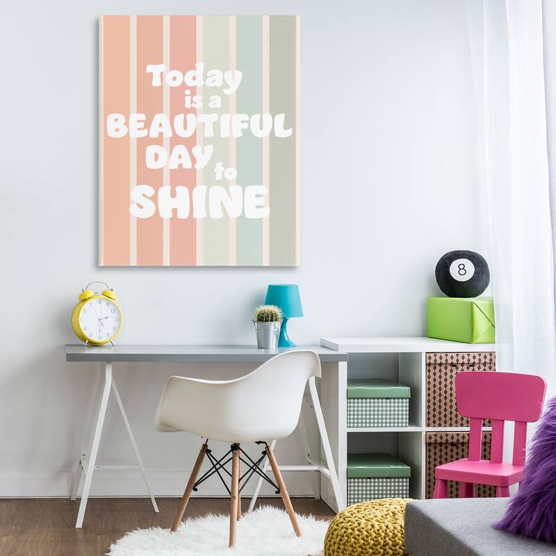 Stupell Beautiful Day To Shine Canvas Wall Art Design By Leah Straatsma