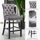 preview thumbnail 23 of 56, Contemporary Tufted Velvet Upholstered Counter Bar Stools Set of 2
