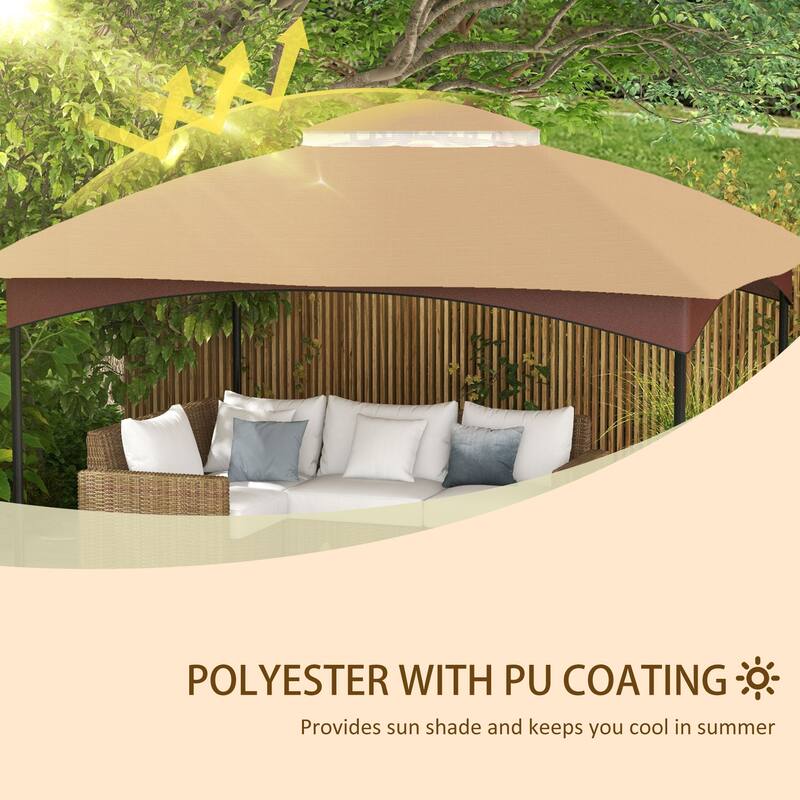 Outsunny Canopy Replacement for 9.8' x 12' 84C-210 Series Gazebo
