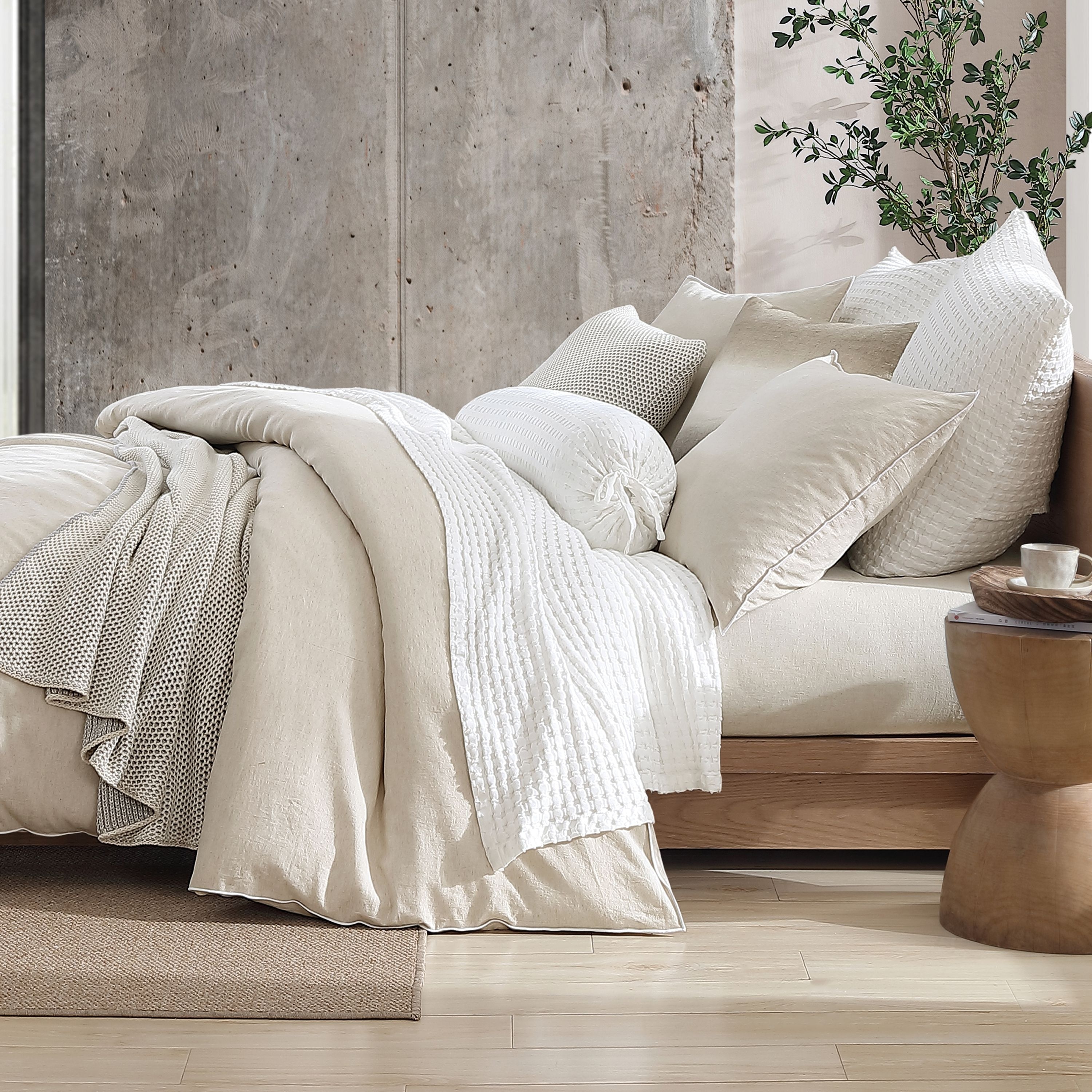 DKNY PURE Washed Linen Duvet Set