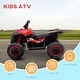 preview thumbnail 3 of 16, Aosom 12V Kids ATV Quad Car with Forward & Backward Function, Four Wheeler for Kids with Wear-Resistant Wheels, Music