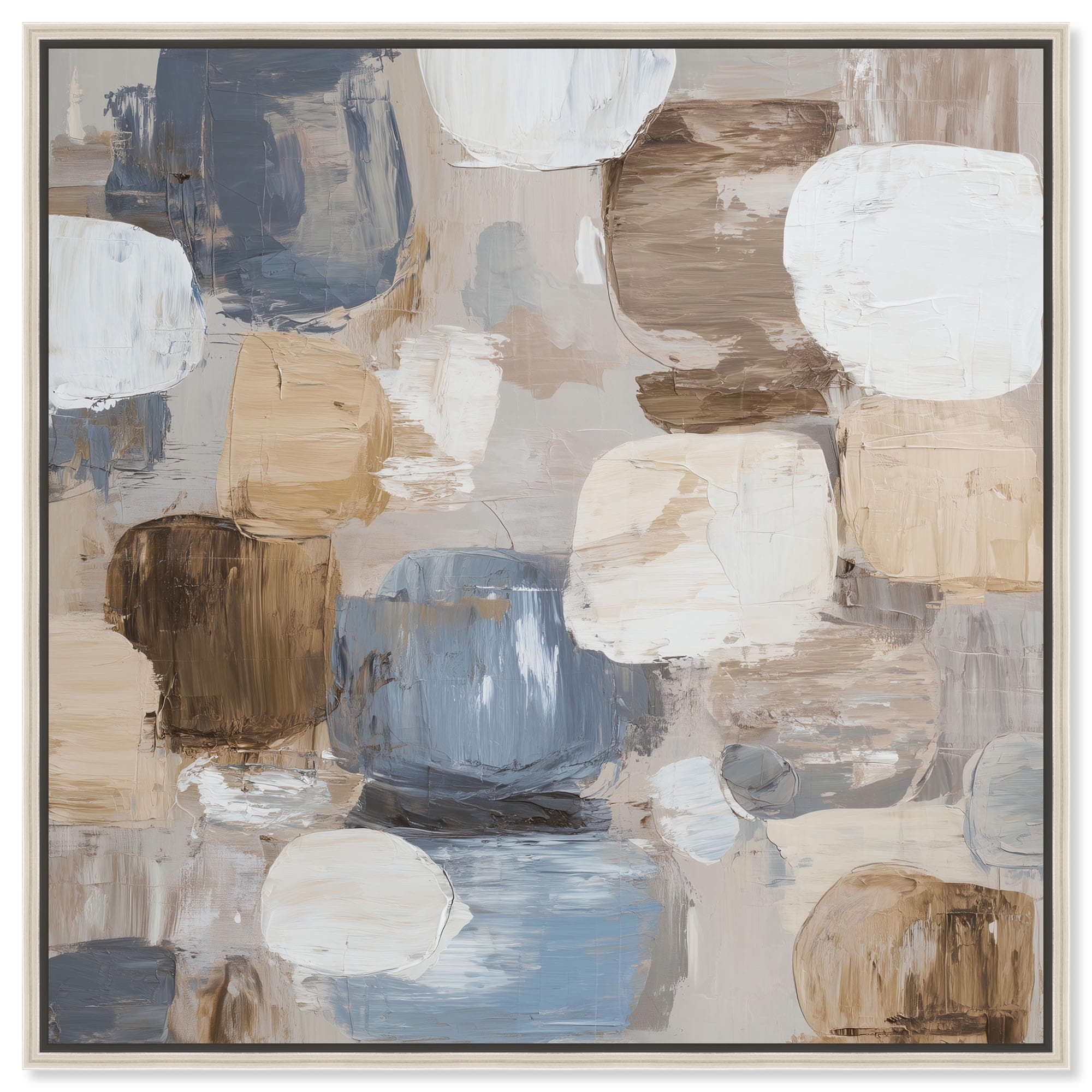 Soft Blocks I Abstract Wall Decor Canvas Print by Art Remedy