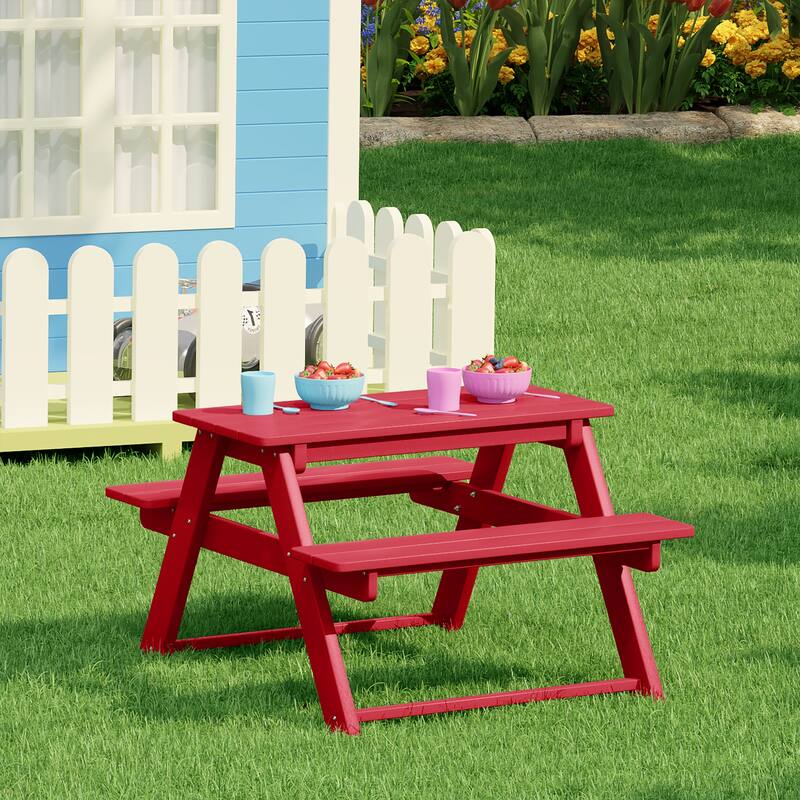 Laguna Kids Outdoor Poly Picnic Table