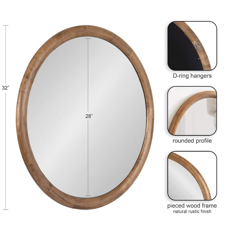 Kate and Laurel Dessa Round Wall Mirror