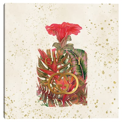 GG Perfume Bottle Canvas Art Print