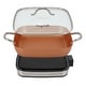 preview thumbnail 3 of 5, 11.81 Inch Copper Coating Nonstick Electric Skillet with Temperature Control