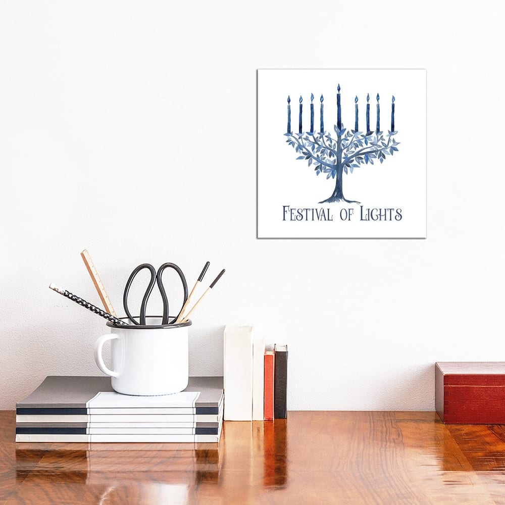 iCanvas "Festival of Lights IV-Menorah" by Tara Reed Canvas Print