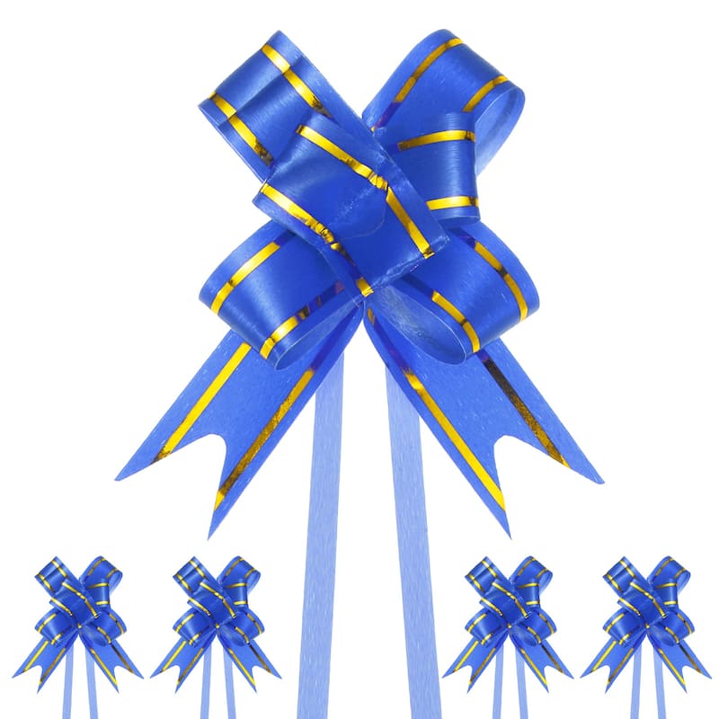 100pcs Ribbon Pull Bows Bows for Wedding Baskets Decorations - Sapphire - 2.56 Inch