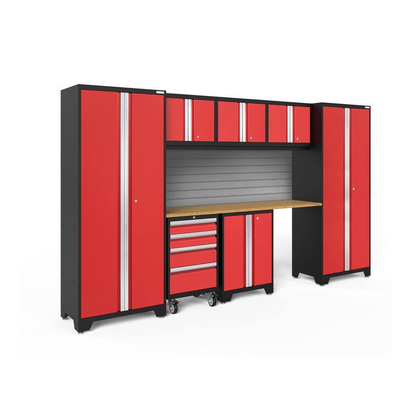NewAge Products Bold Series 8-pc. Steel Garage Cabinet Set