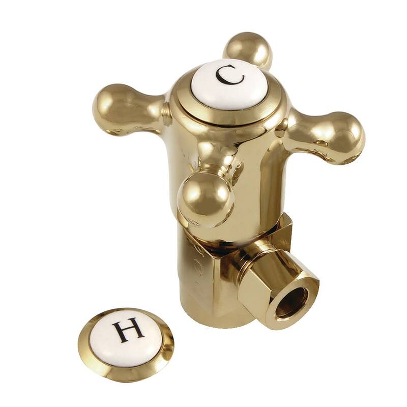 Kingston Brass Anti-Seize Quarter Turn Angle Stop - Polished Brass