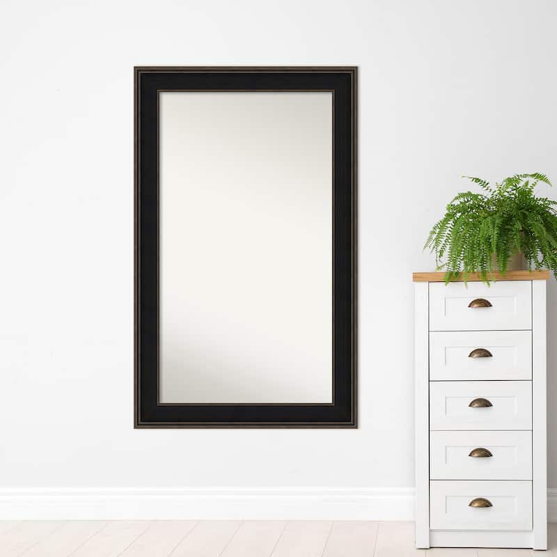 Wall Mirror Choose Your Custom Size-Oversized, Mezzanine Espresso Wood