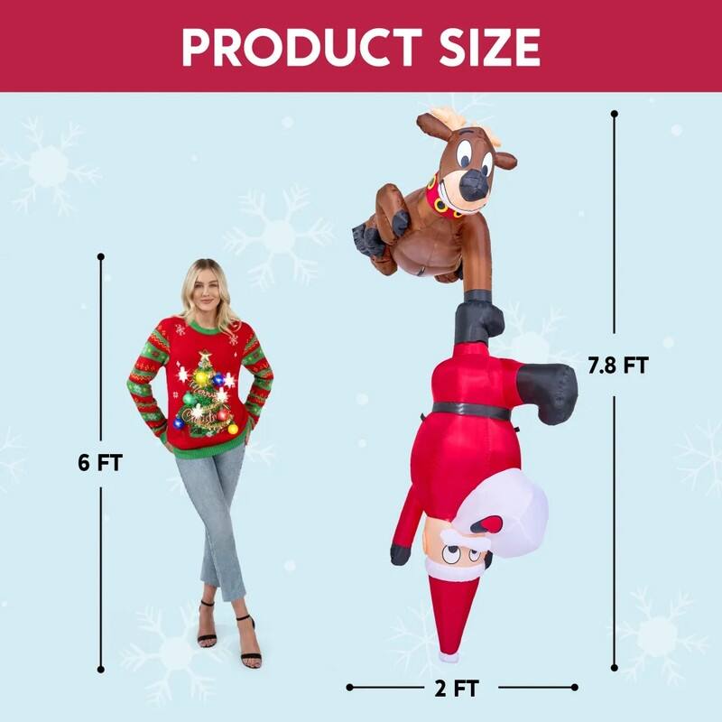 Falling Santa Inflatable Decoration