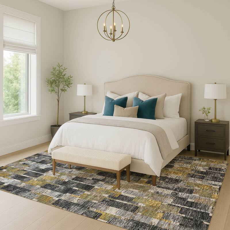 Machine Washable Indoor/ Outdoor Casual Carson Chantille Rug