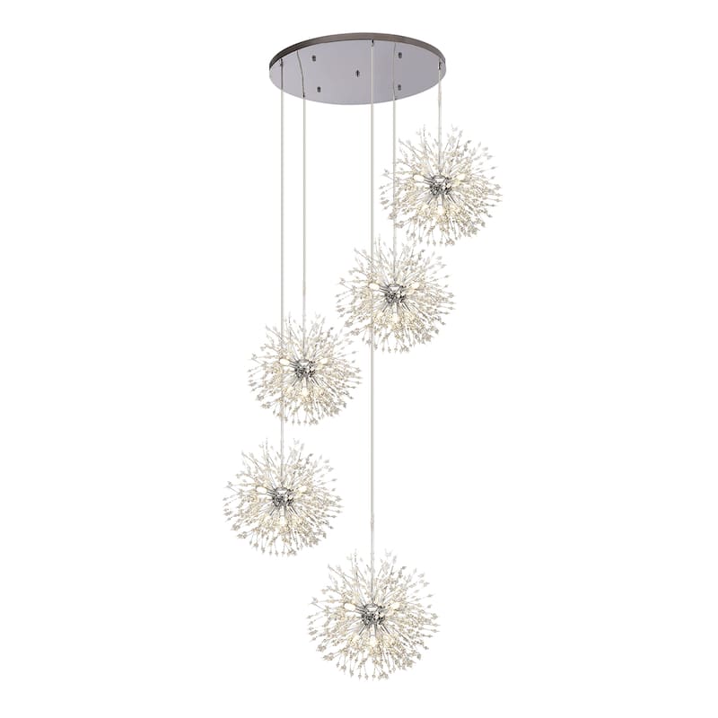 24/40-Lights Modern Glam Globe Crystal Chandelier