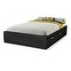 preview thumbnail 4 of 14, South Shore Spark Mates Bed with Drawers Pure Black