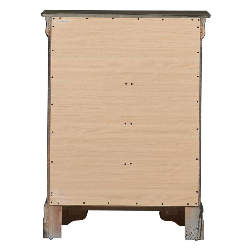 Passion Furniture Louis Phillipe Cherry 4 Drawer Chest of Drawers - 31"L x 16"W x 41"H