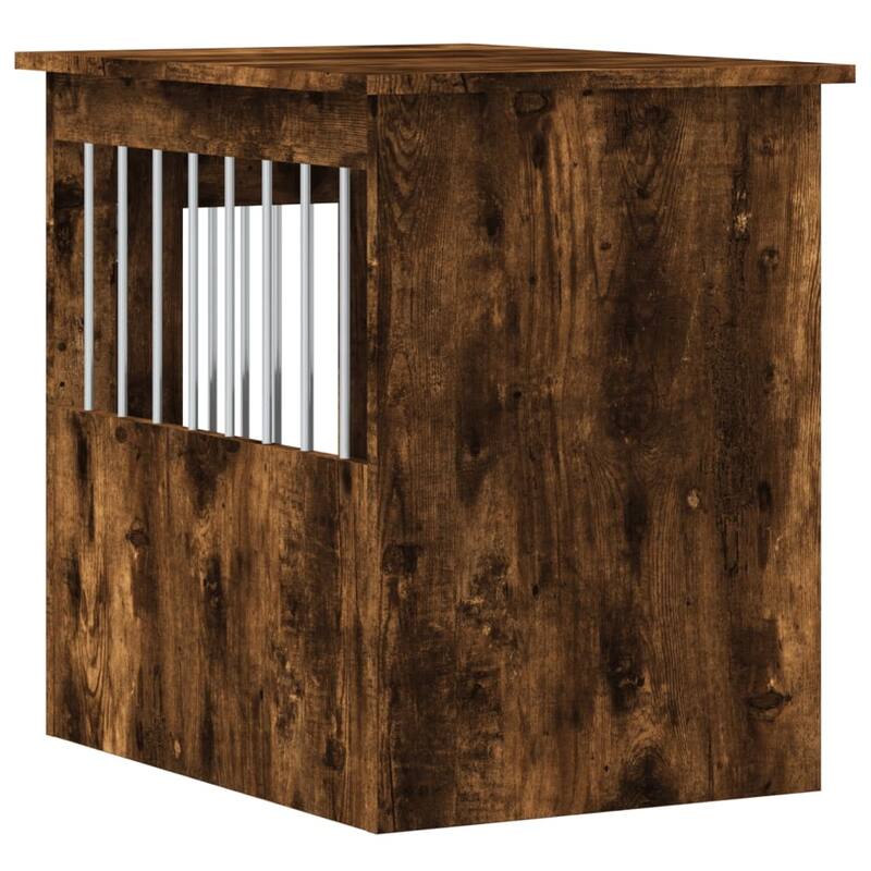 vidaXL Dog Crate with Door Doghouse Puppy Kennel Peg Cage Engineered Wood