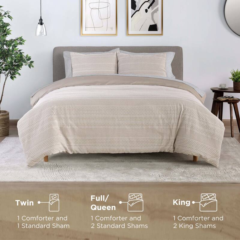 Vellux Sedona Oatmeal Comforter Set