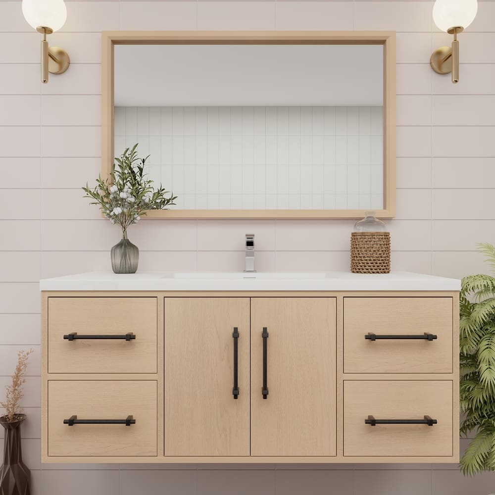 Victoria 48'' Wall-mounted Vanity with Reinforced Acrylic Sink - 47.5