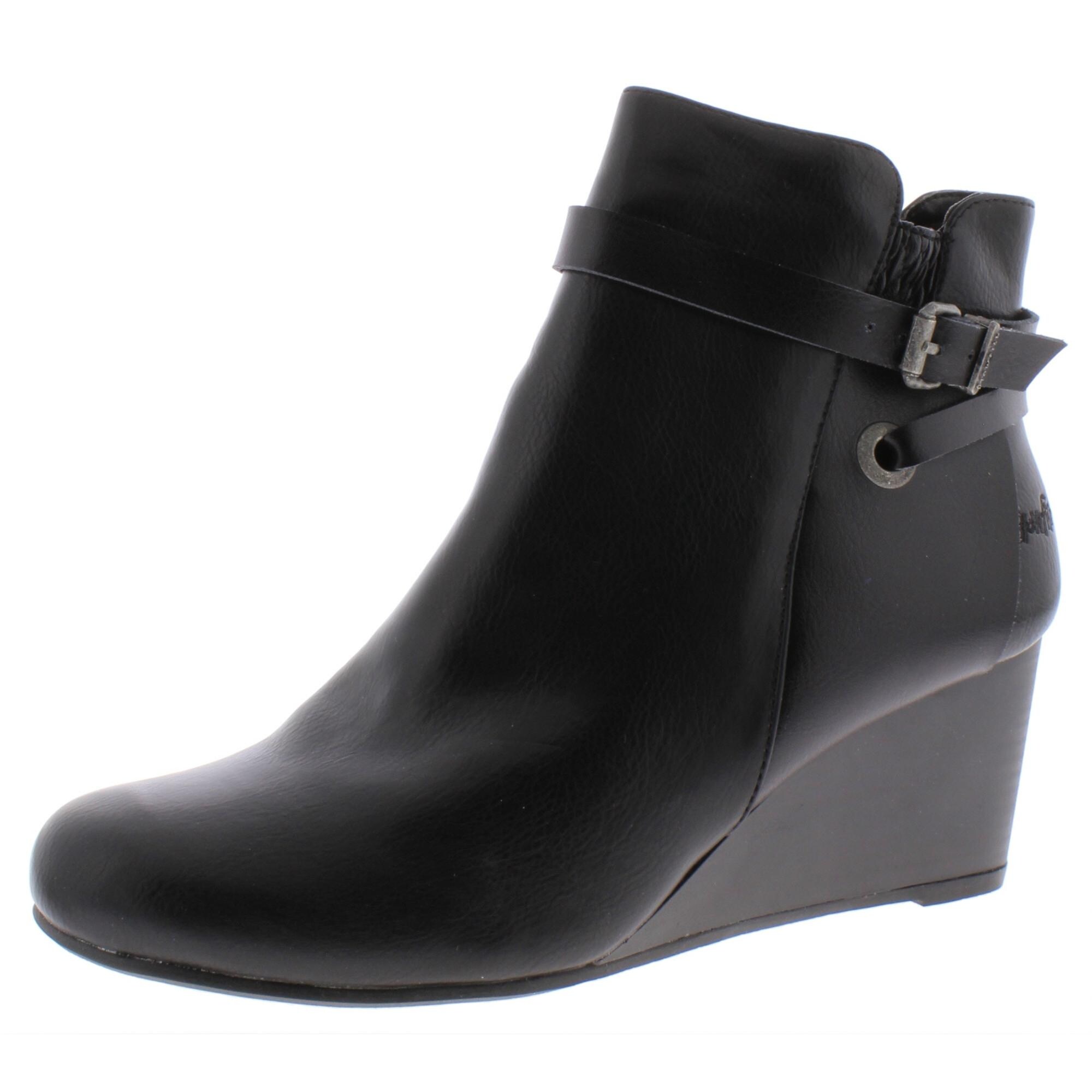 vegan wedge boots