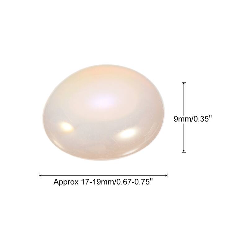 Decorative Flat Ceramic Marbles 17-19mm Rock Vase Filler