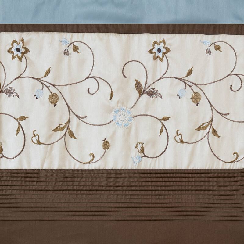 Madison Park Belle Embroidered Window Curtain Panel