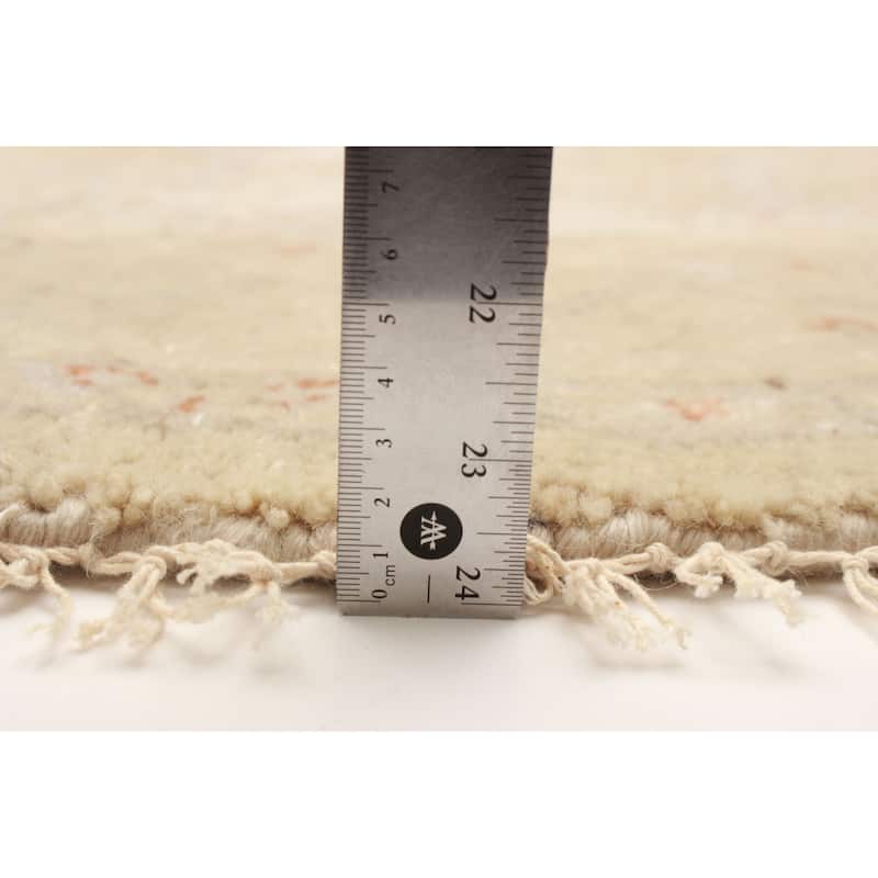 ECARPETGALLERY Hand-knotted Jules Serapi Light Khaki Wool Rug - 5'11 x 5'10