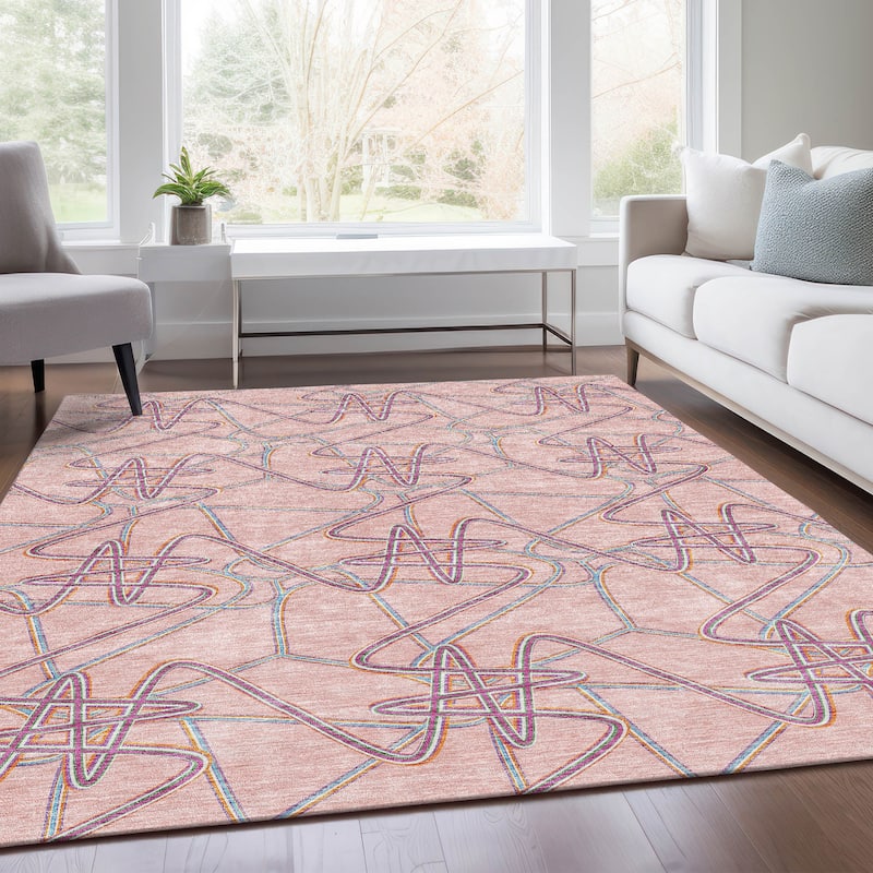 Premium Washable Super Soft Modern Maze Mayfield Rug
