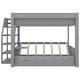 preview thumbnail 8 of 34, Wood Convertible Full Size Bunk Bed with Storage & Bedside Table