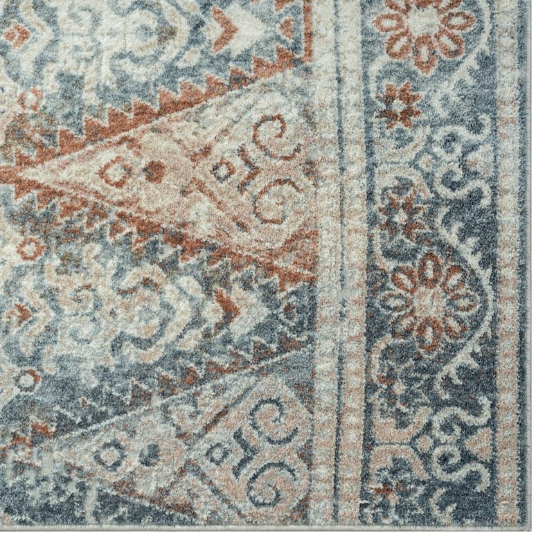 Luxe Weavers Oriental Geometric Area Rug for Bedrooms - 8' x 10'