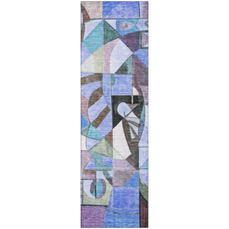 Premium Washable Super Soft Mosaic Contemporary Mayfield Rug