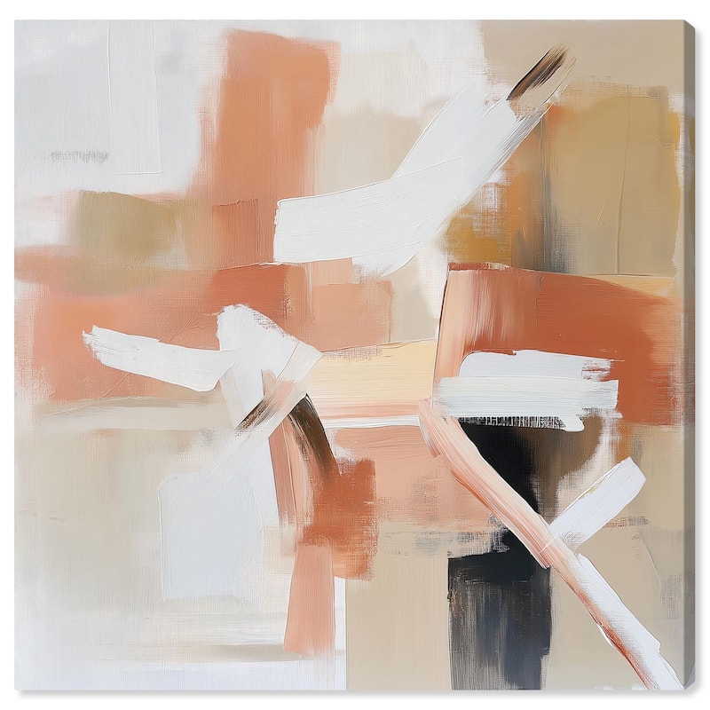 Rose and Rust II Canvas by Art Remedy, Gallery Wrapped - 16" x 16"