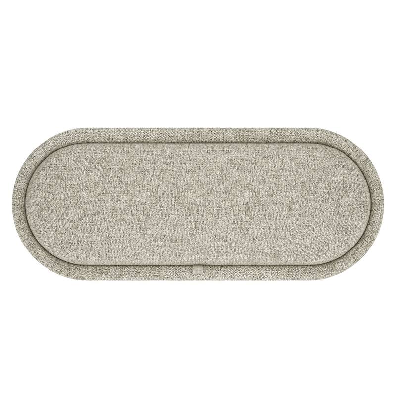 Modern Fabric Storage Ottoman Bench