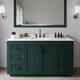 Option Green / White Quartz Top / Matte Black Hardware