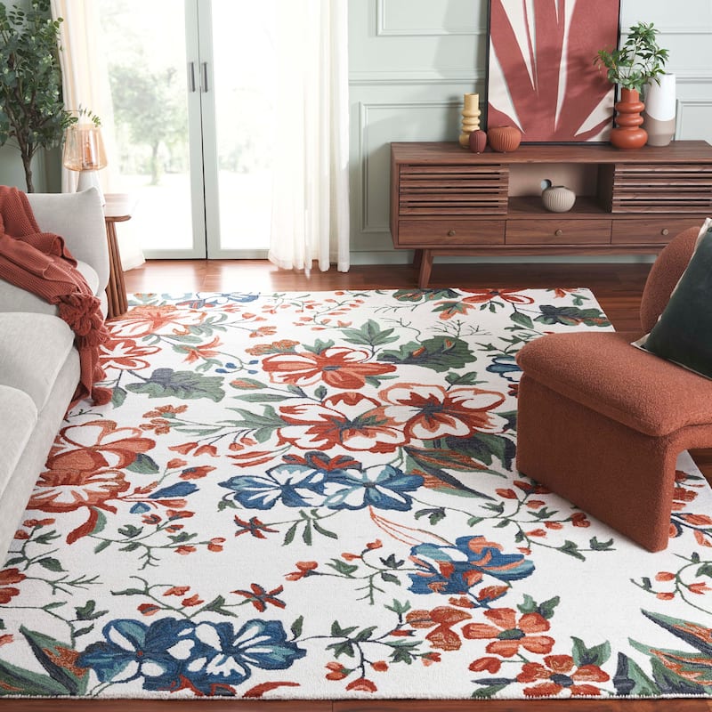 SAFAVIEH Handmade Jardin Engeline Country Wool Rug