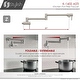 preview thumbnail 18 of 32, STYLISH Stainless Steel Wall Mount Pot Filler Folding Stretchable with Single Hole Two Handles
