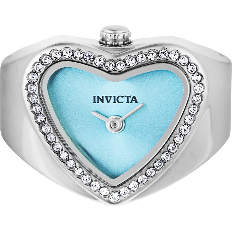 Invicta Women's 49573 Mini Quartz Light Blue Dial Ring Watch