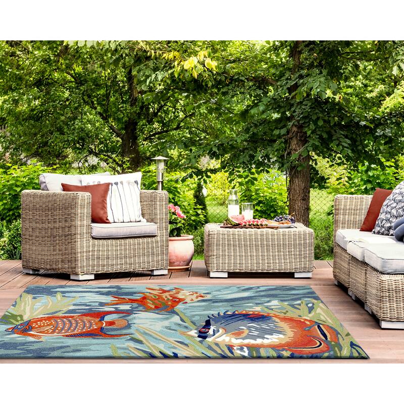 Liora Manne Ravella Tropical Fish Indoor/Outdoor Rug