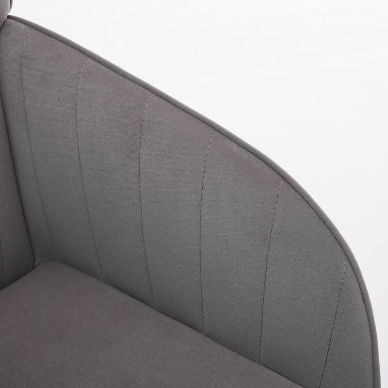 Velvet Office Chair with Golden Base, Ergonomic Backrest, Memory Foam Cushion, and Adjustable Seat for Home or Bedroom