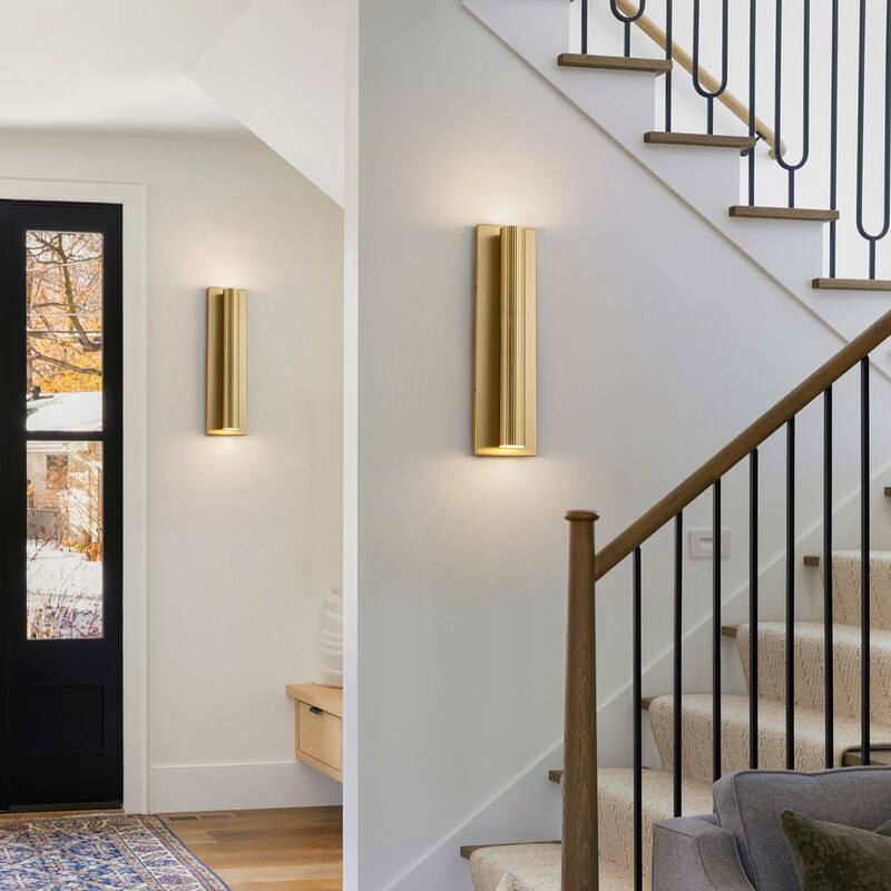 2-Light Modern Glam Integrated LED Wall Sconce