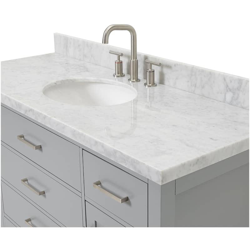 Ariel H055SCWOVO Bristol 55" Free Standing Single Oval Basin Vanity