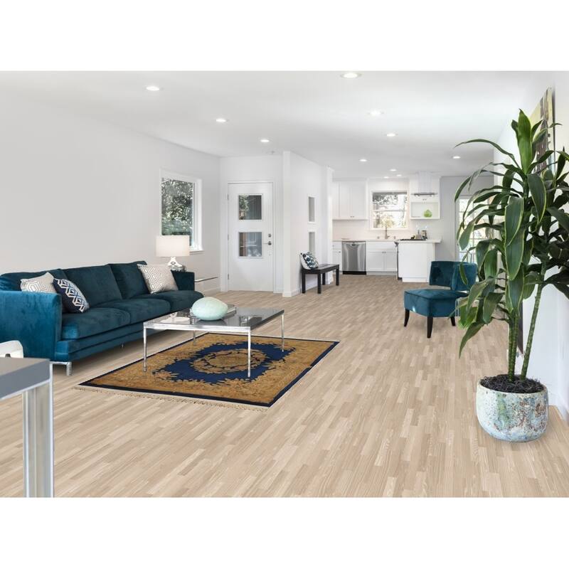 Hand Knotted Oriental 100% Wool Carpet Traditional Floral Navy Blue & Blues Peking Area Rug - 6' 3'' X 4' 2''