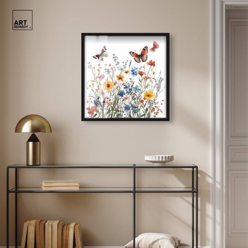 Garden of Fluttering Shadowbox by Art Remedy